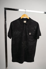 POLO SHIRT WITH FELT APPLIQUE EMBROIDERY