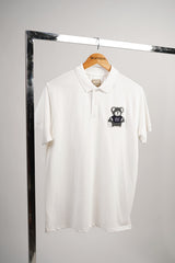 POLO SHIRT WITH FELT APPLIQUE EMBROIDERY