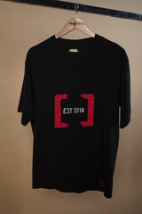 T-SHIRT WITH APPLIQUE EMBROIDERY AND SCREEN PRINT