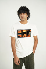 FLOCK PRINTED T-SHIRT